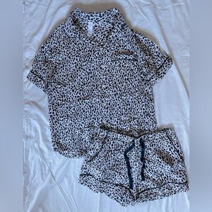 Woman’s Leopard Print Pajama Set